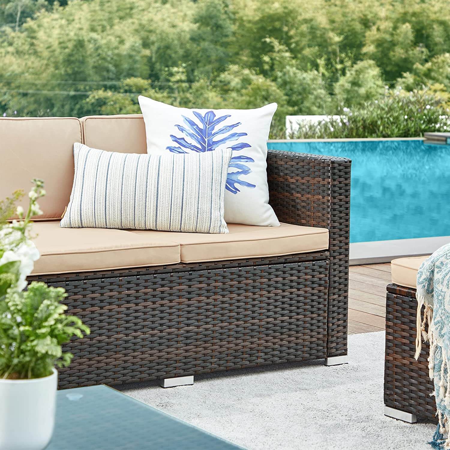 Win a 4 Seater Garden Rattan Sofa Set